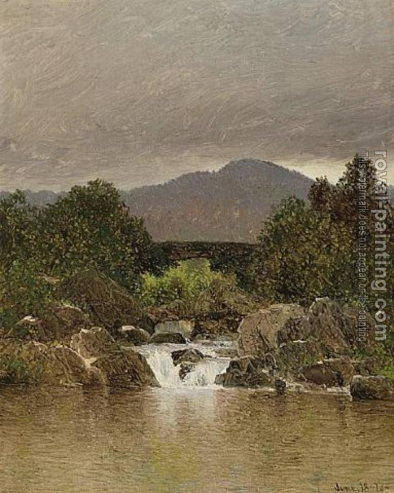 Walter Launt Palmer : Waterfall Landscape